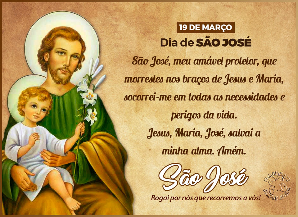 19 de Março dia de São José Sempre AlegriaSempre Alegria